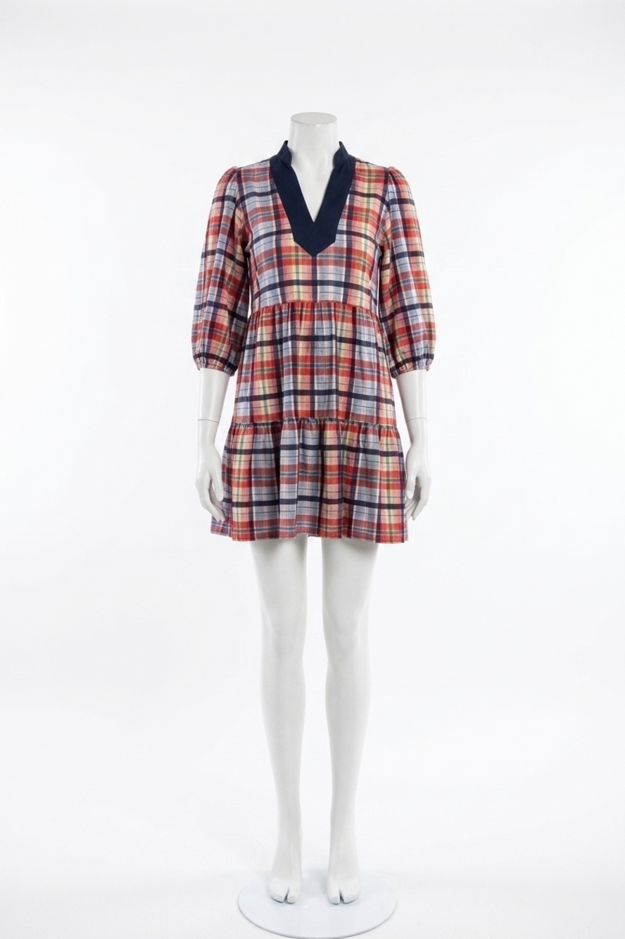 NEW SMITH & QUINN tory dress in coastal plaid
